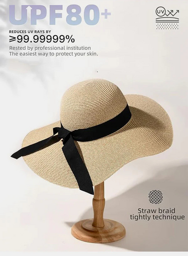 Women’s Wide Brim Sun Straw Hat